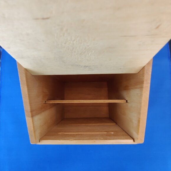 Vintage 1950s Wood Trading Stamps & Book Saver Box w/Flip Top - Picture 9 of 11